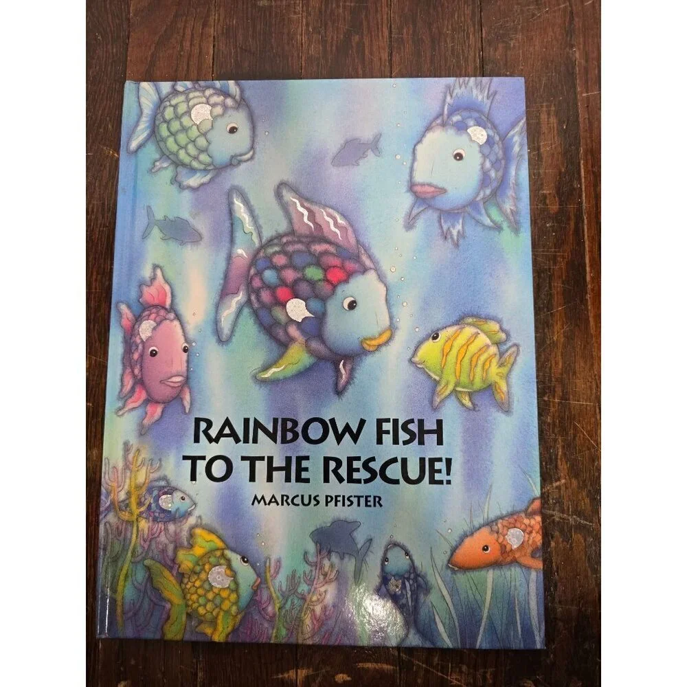 Vintage Rainbow Fish to the Rescue! By Marcus Pfister Children's Picture Book
